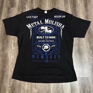 Metal Mulisha Black and Blue Graphic Tee